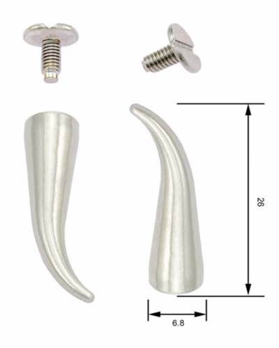 Punk Rock kúpos dísz szegecs 26 mm